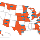 The 25 districts (and Arizona Senate seat) 314 Action has targeted for its 2020 campaign efforts.